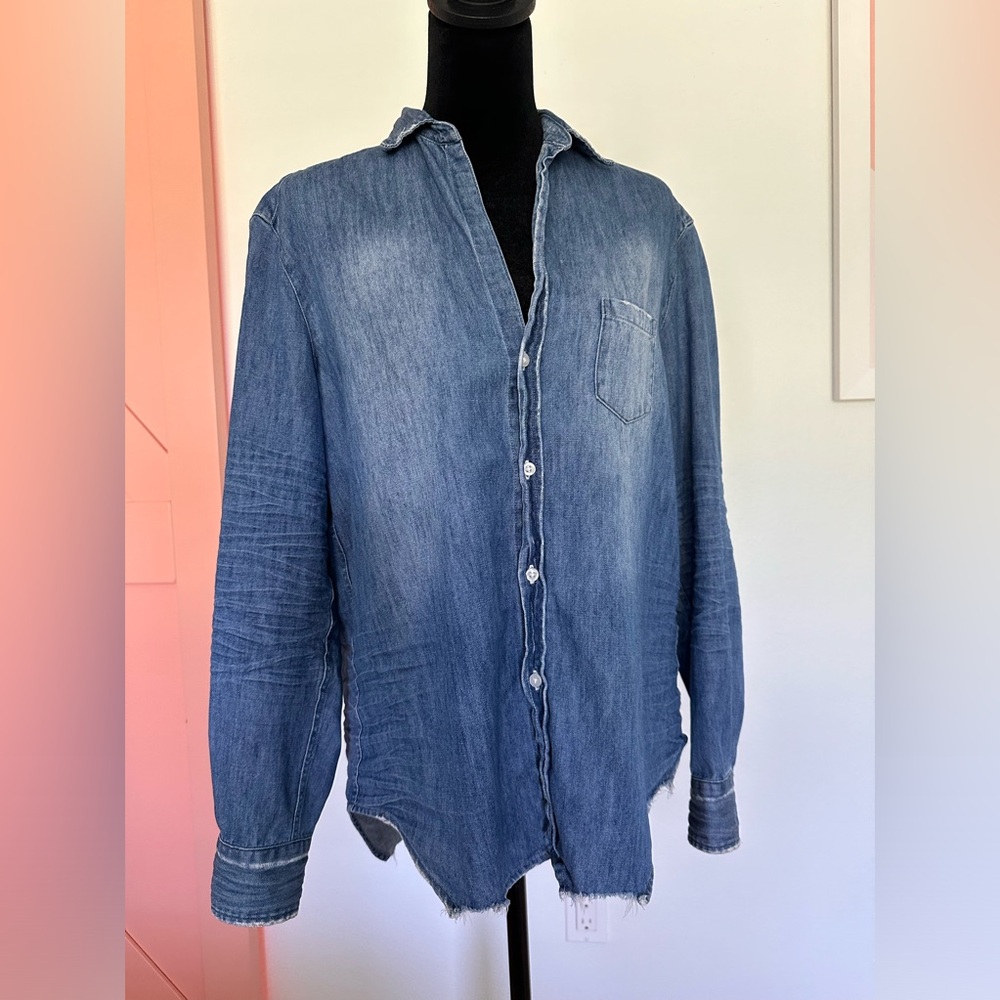 Frank and Eileen “Eileen” vintage stone washed indigo Size Small